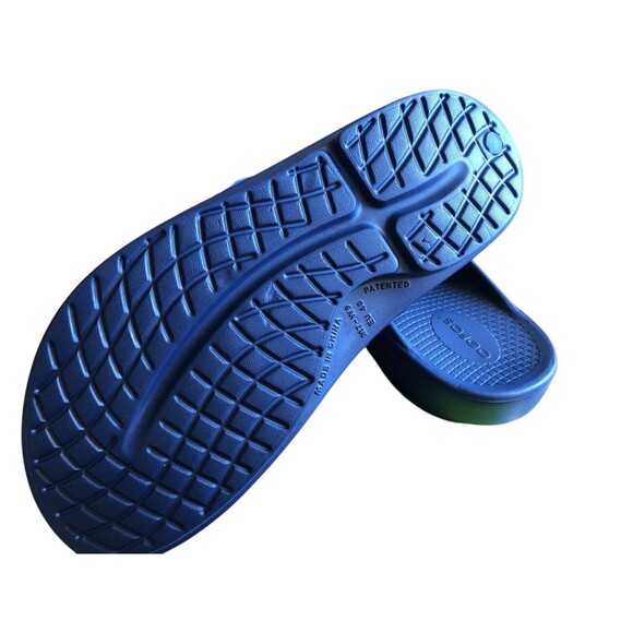 Oofos Ooahh Recovery Sandal Size M7 W9 Unisex Slide Navy Blue Light Comfy Shoe - Picture 6 of 12